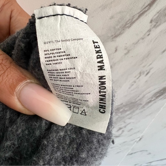 3/$60 Chinatown Market Peace Basketball Skull Graphic Smiley Original Hoodie XL - Picture 4 of 4